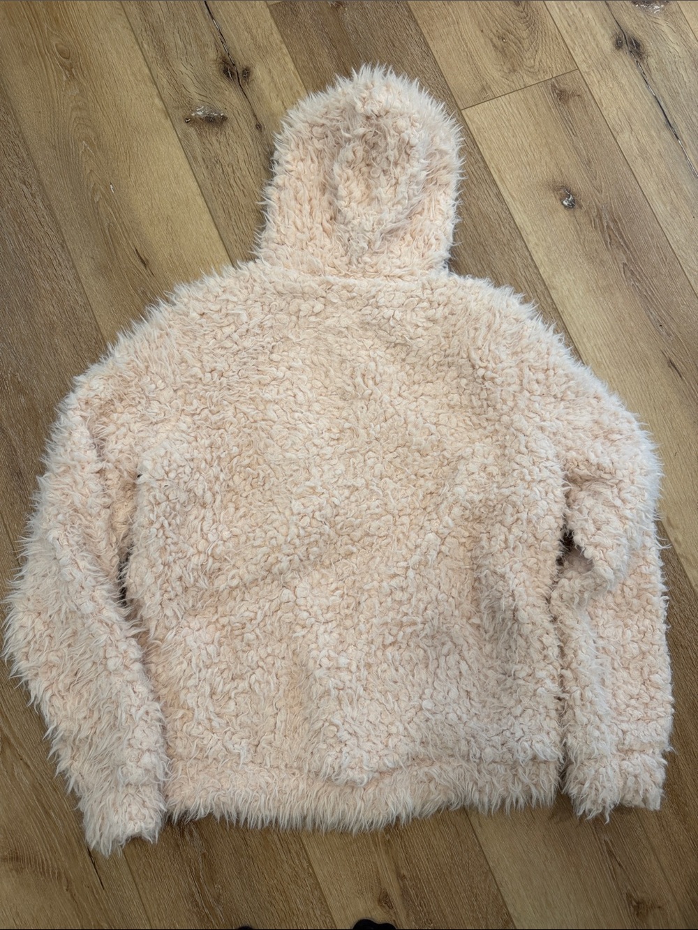 Makeup Forever Plush Teddy Hoodie Jacket - Blush Cream - Picture 2 of 4